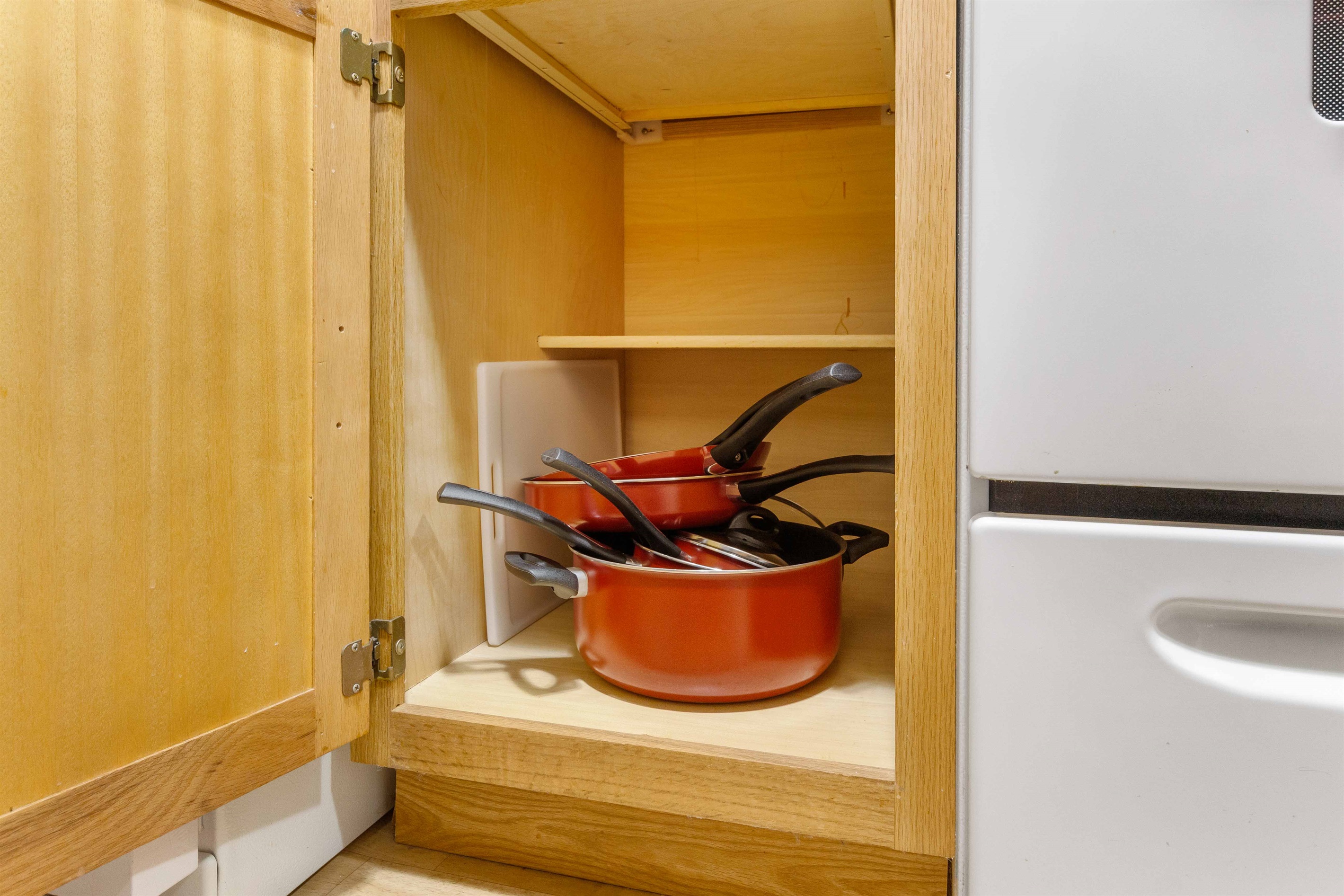 Plenty of pots and pans.