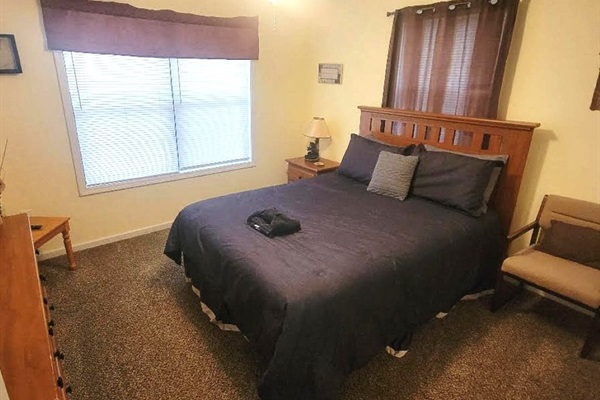 Bedroom 3 - Comfortable guest room with queen bed for friends & family.