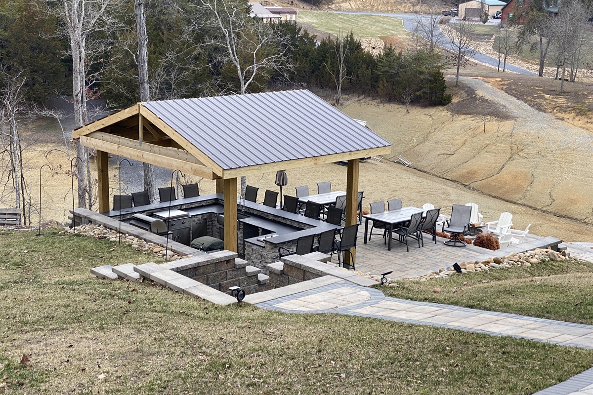 Pavillion with new Roof Installed March 15 2024