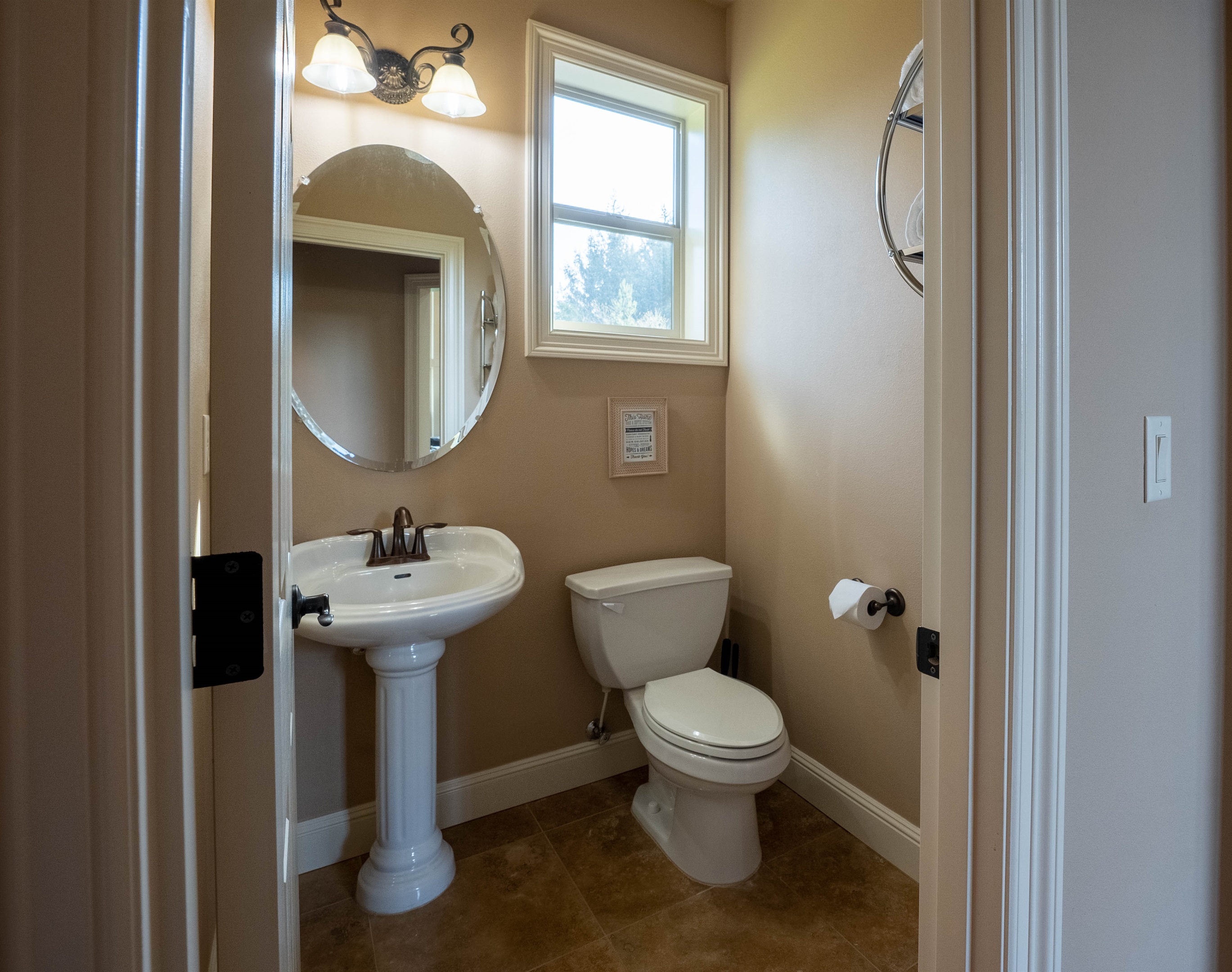 Half bath /  powder room on main floor.