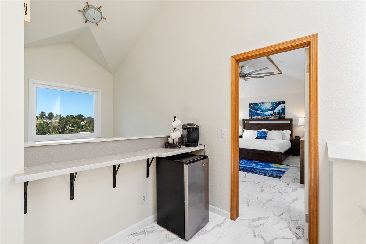 Boutique-style suite with thoughtful amenities