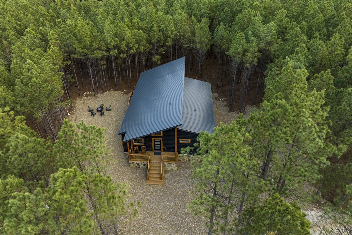 You will feel tucked into the forest while still enjoy the views.