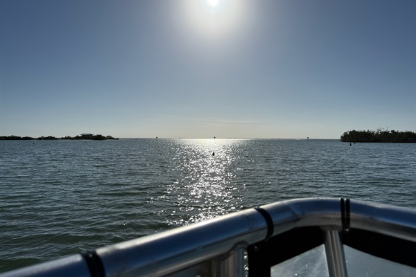 Take in the beautiful scenery as you enjoy your ferry ride to paradise