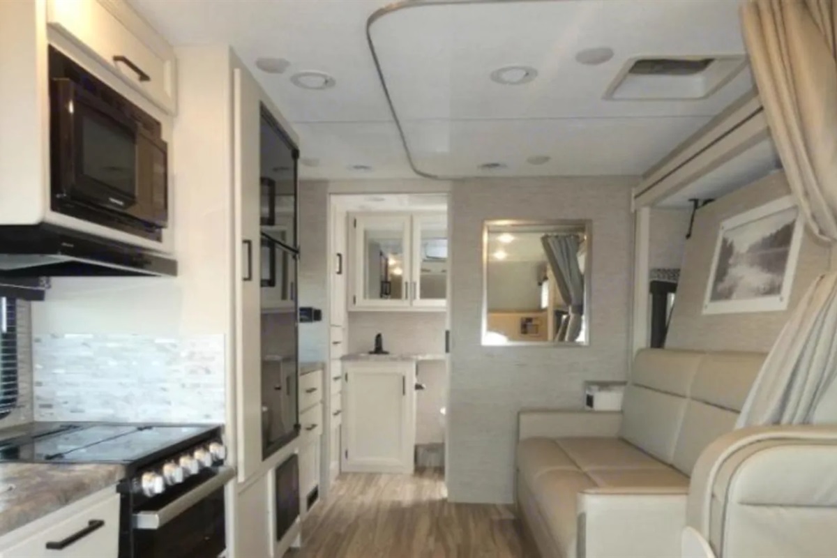 RV set up without bed set up