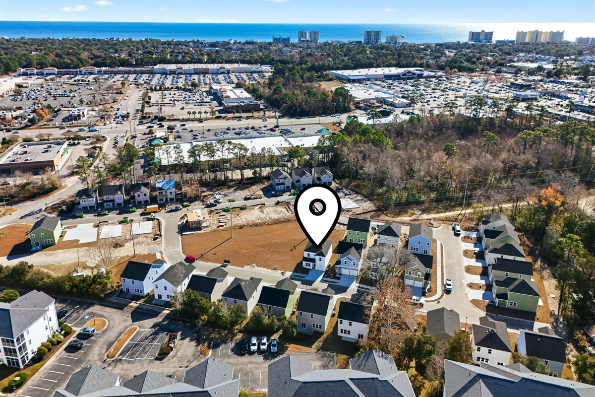 Located 1/4 mile from the intracoastal, 1/3 miles from the North Myrtle oceanfront and walking distance to Main Street, Starbucks and more.