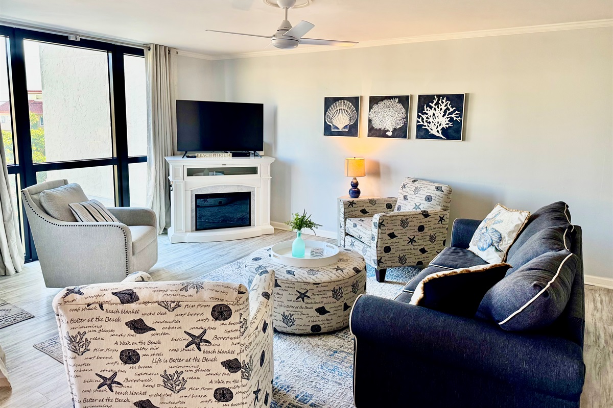 Lots of seating, plus a queen sofa sleeper!