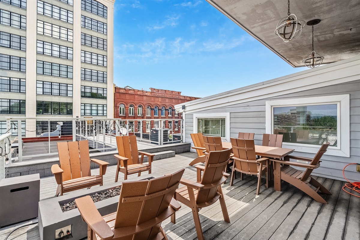 Soak up the views from your private rooftop.