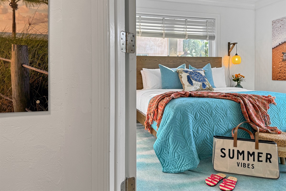 With anther comfy queen bed...