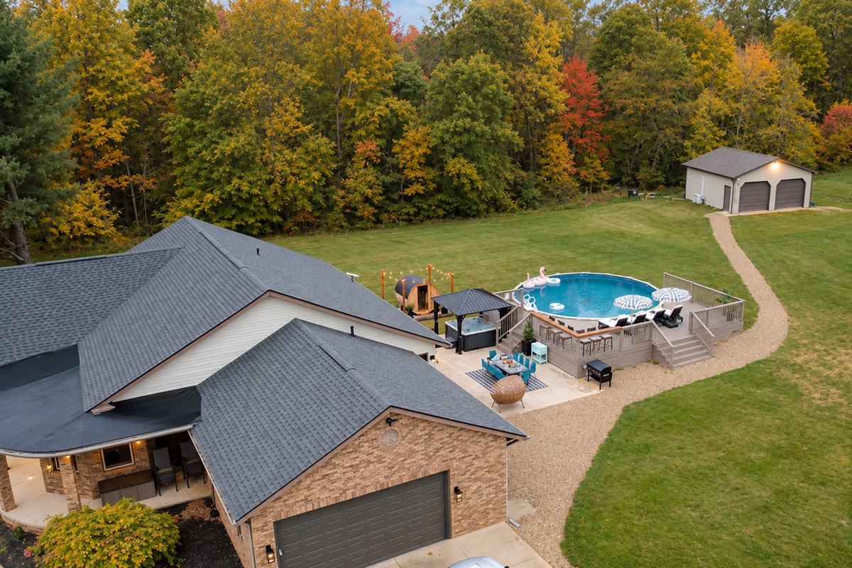 Rolling Ridge surrounded by nature, with outdoor amenities built for relaxation and gathering