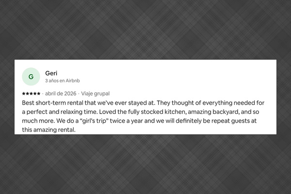 Review from Previous Listing in Airbnb
