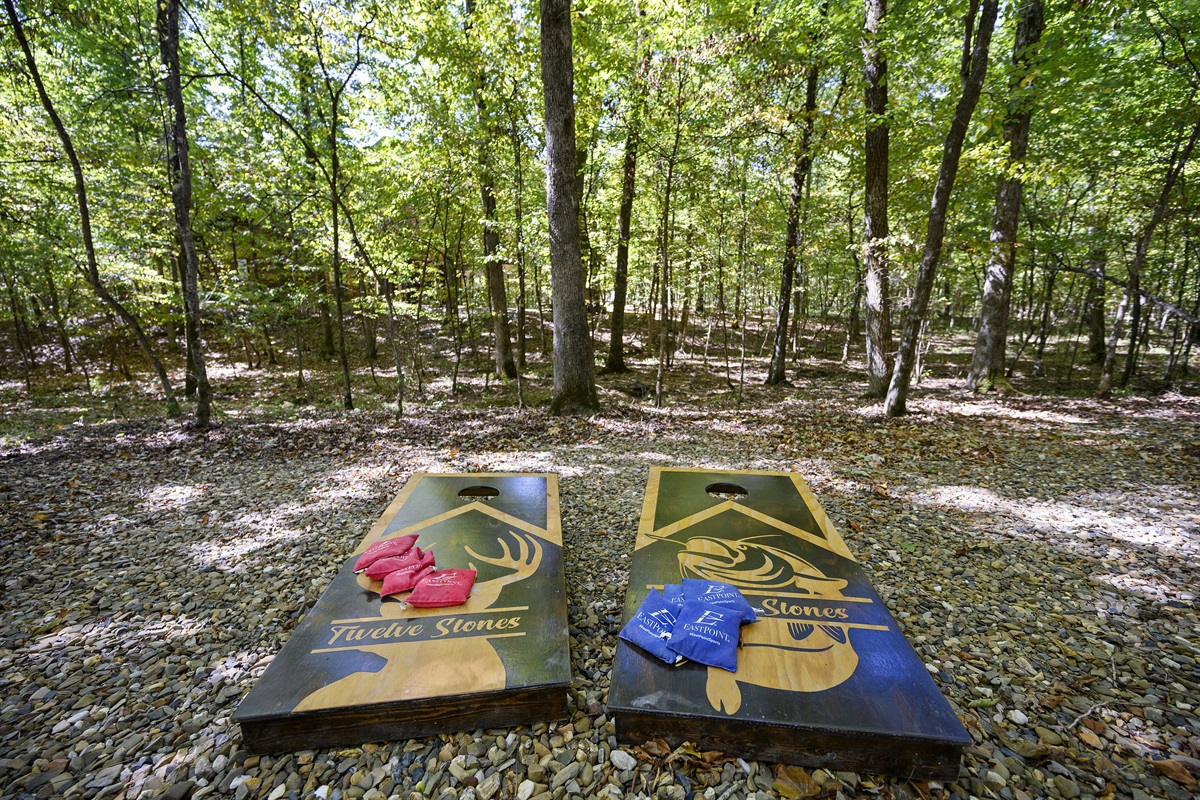 You can't go on vacation and not enjoy some corn hole competition!