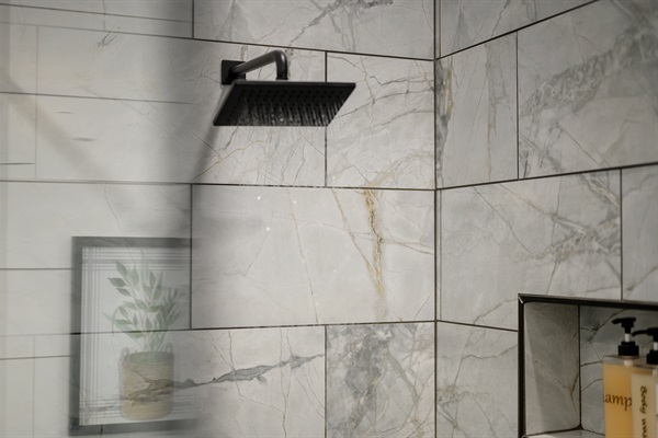 Soothing showers are perfect anytime the mood strikes.