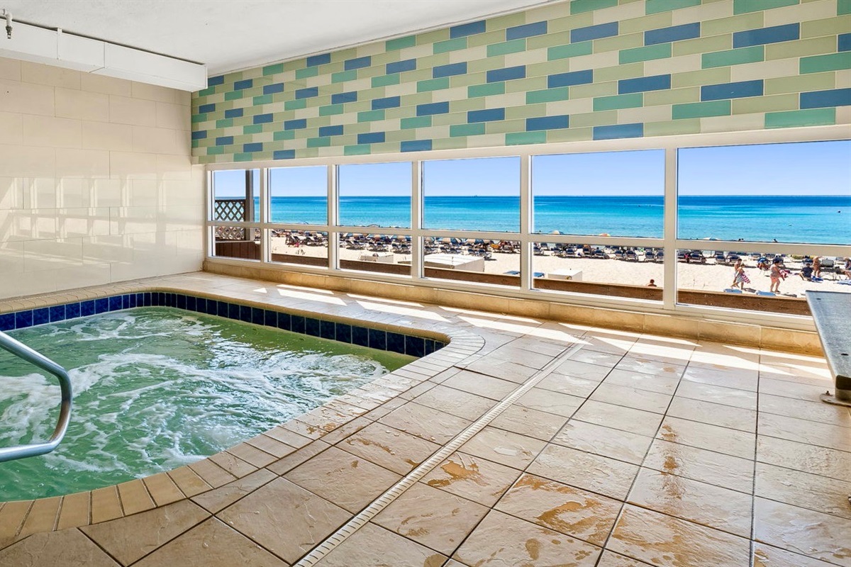 One of the indoor Roman spas with a view!