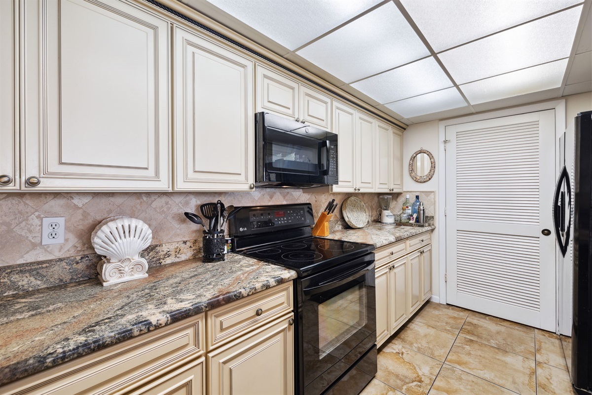 Kitchen with modern appliances
