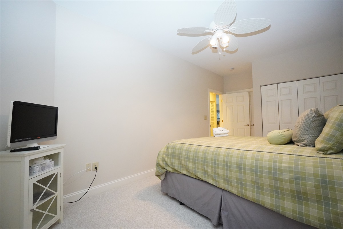 3rd Bedroom with TV and Closet Storage