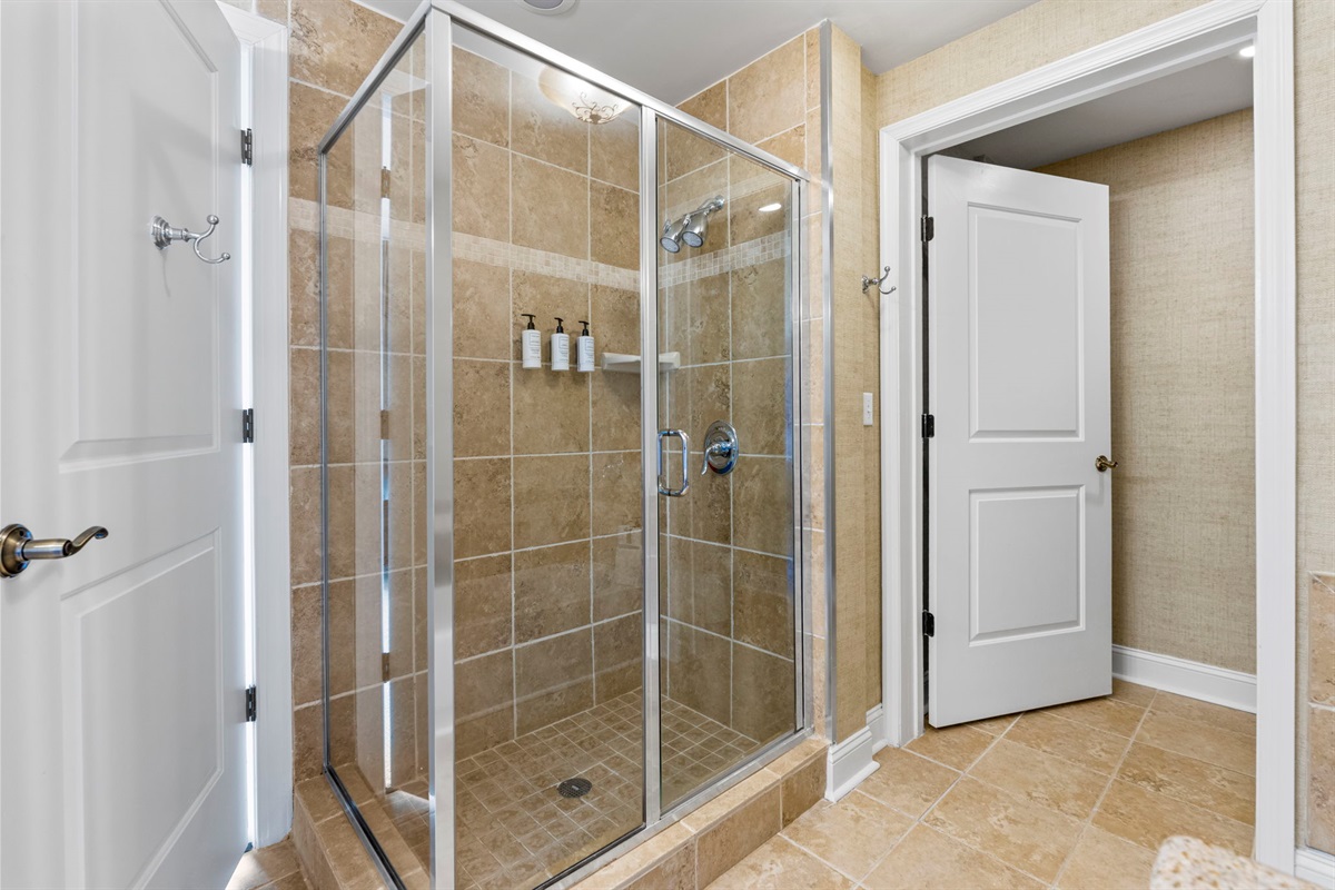 Ensuite Bathroom connected to Master Bedroom with Shower and Soaker Tub