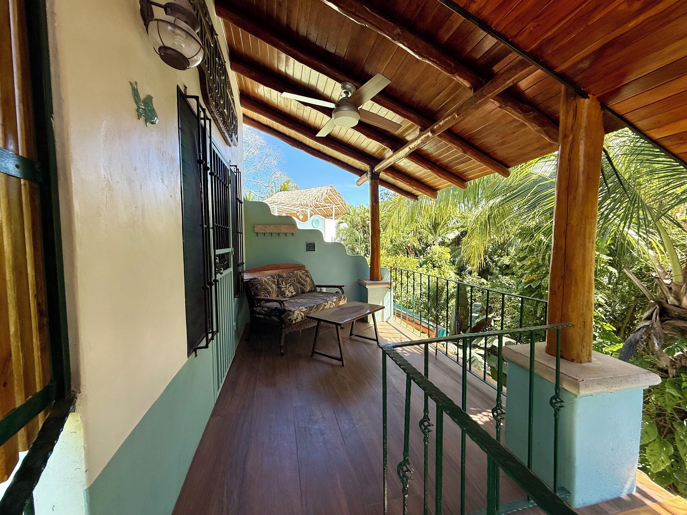 Private patio upstairs bedroom 5