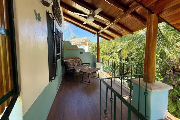 Private patio upstairs bedroom 5