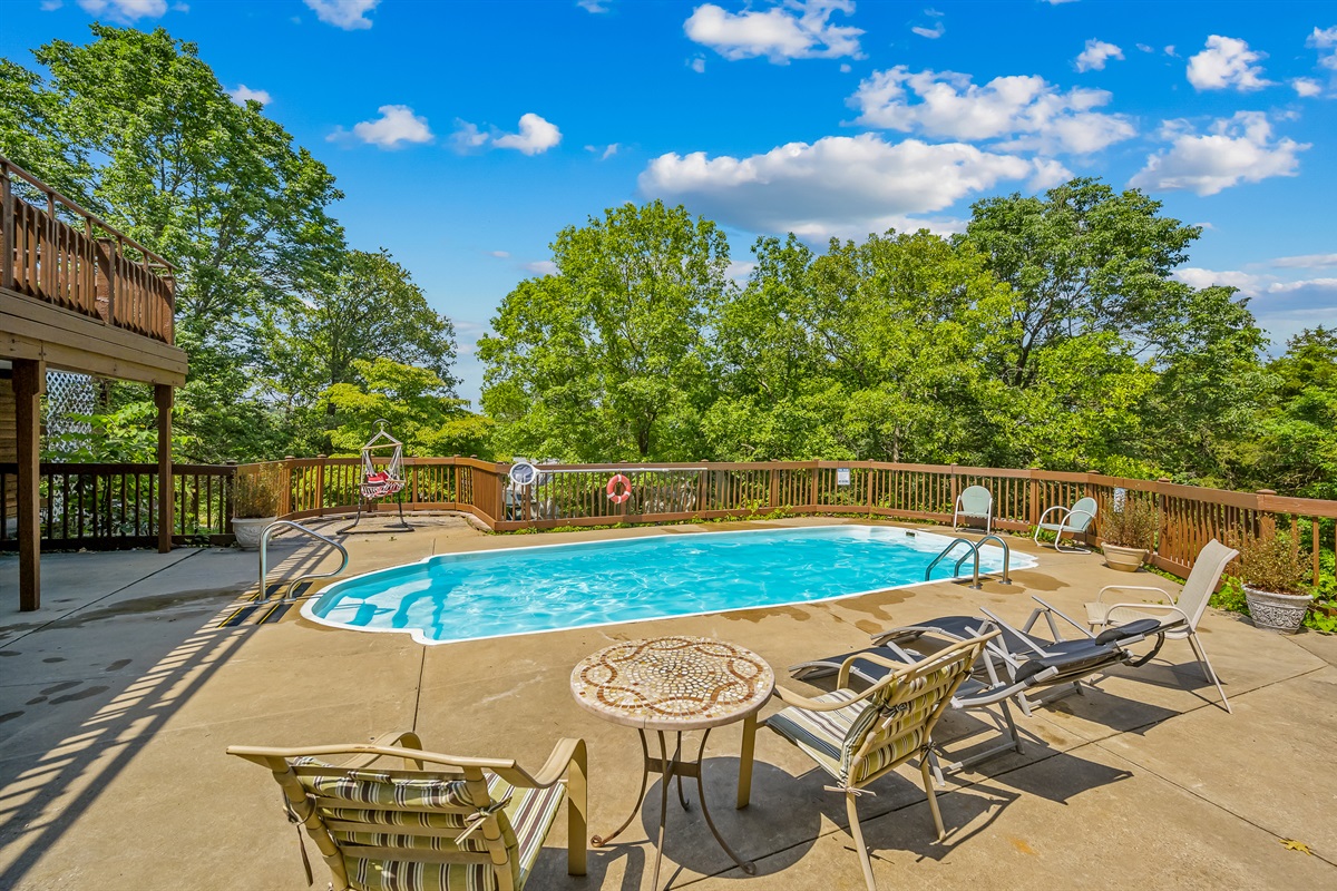 Walk out from the lower level to your beautiful oasis!
