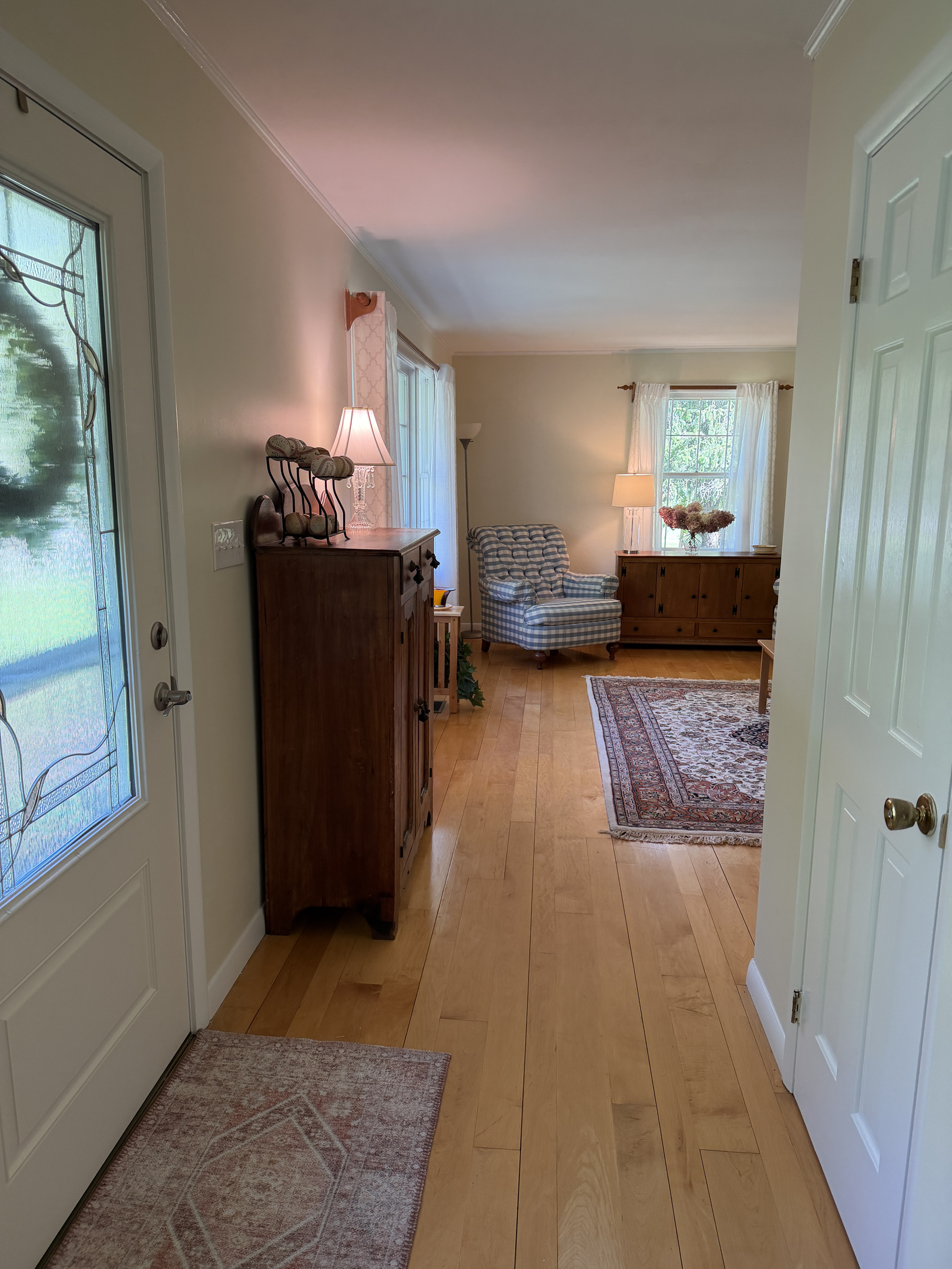 Front entrance and living room