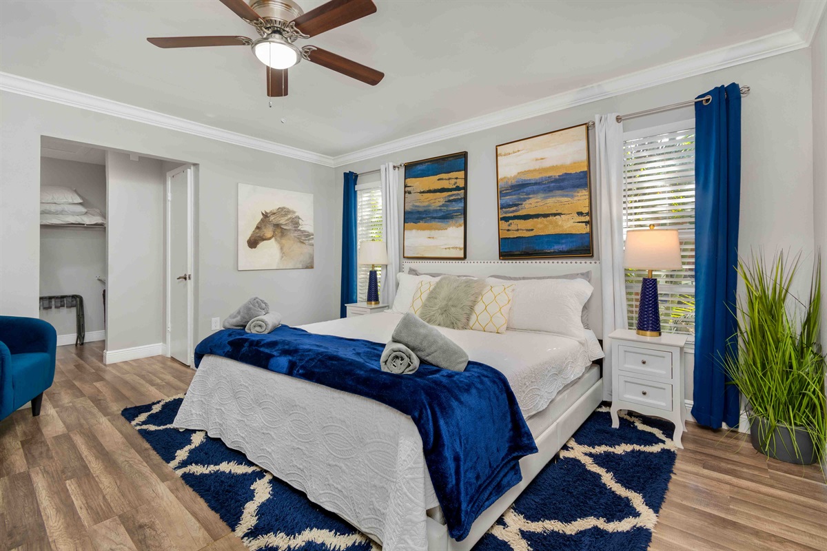 Primary Bedroom With Walk-in-ClosetSleeps 2