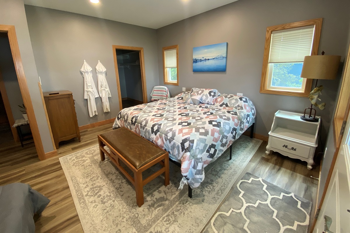 Master bedroom with big closet 