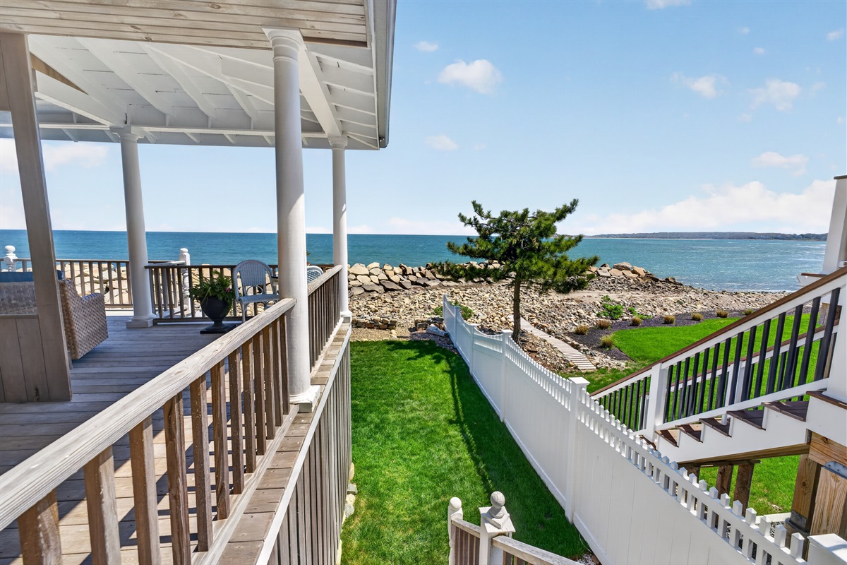 Take in stunning ocean views right from the deck.
