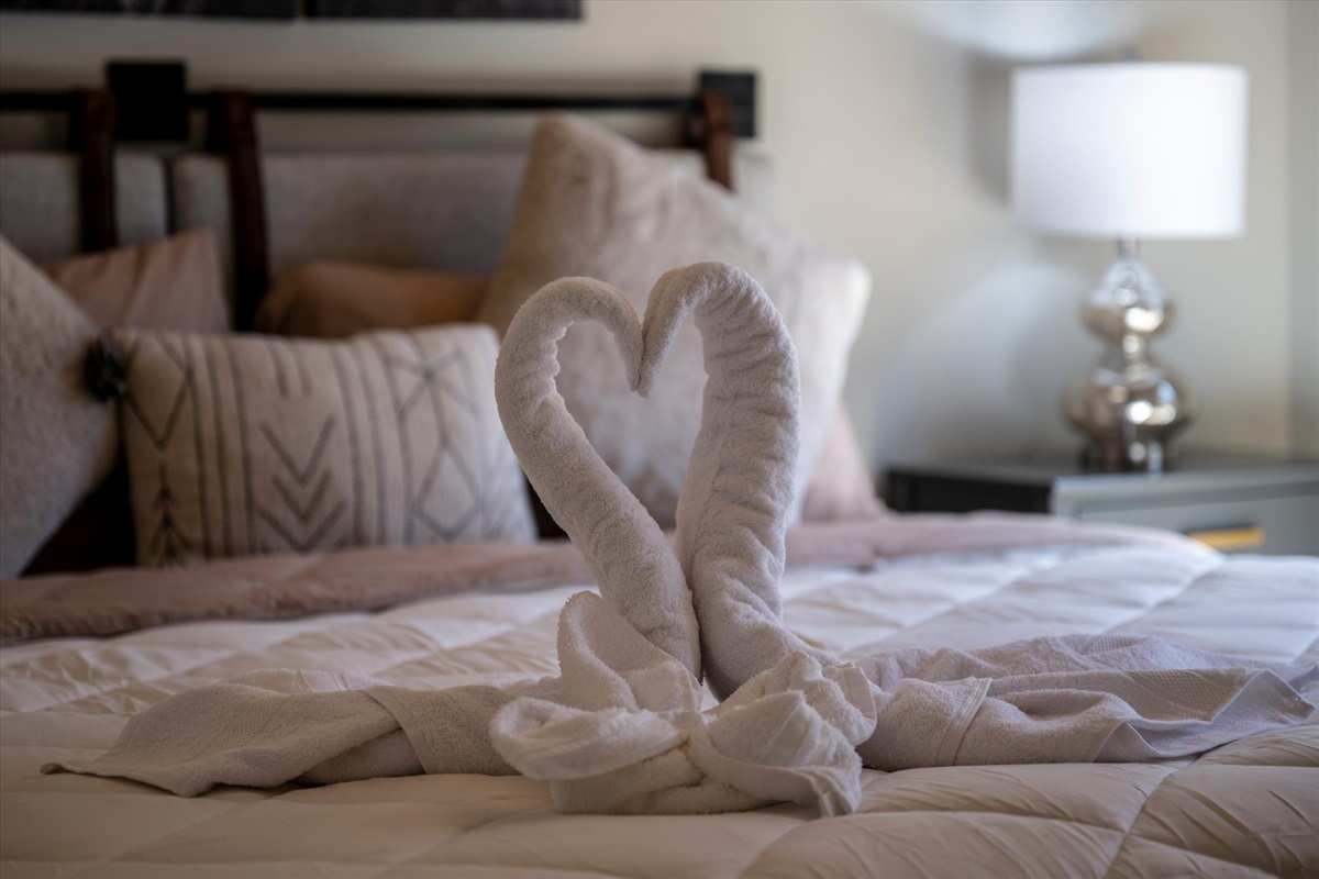 Each bedroom was designed with comfort and relaxation in mind.