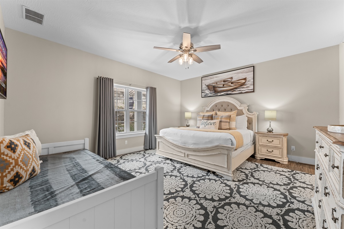 King Bedroom #1 with private bathroom