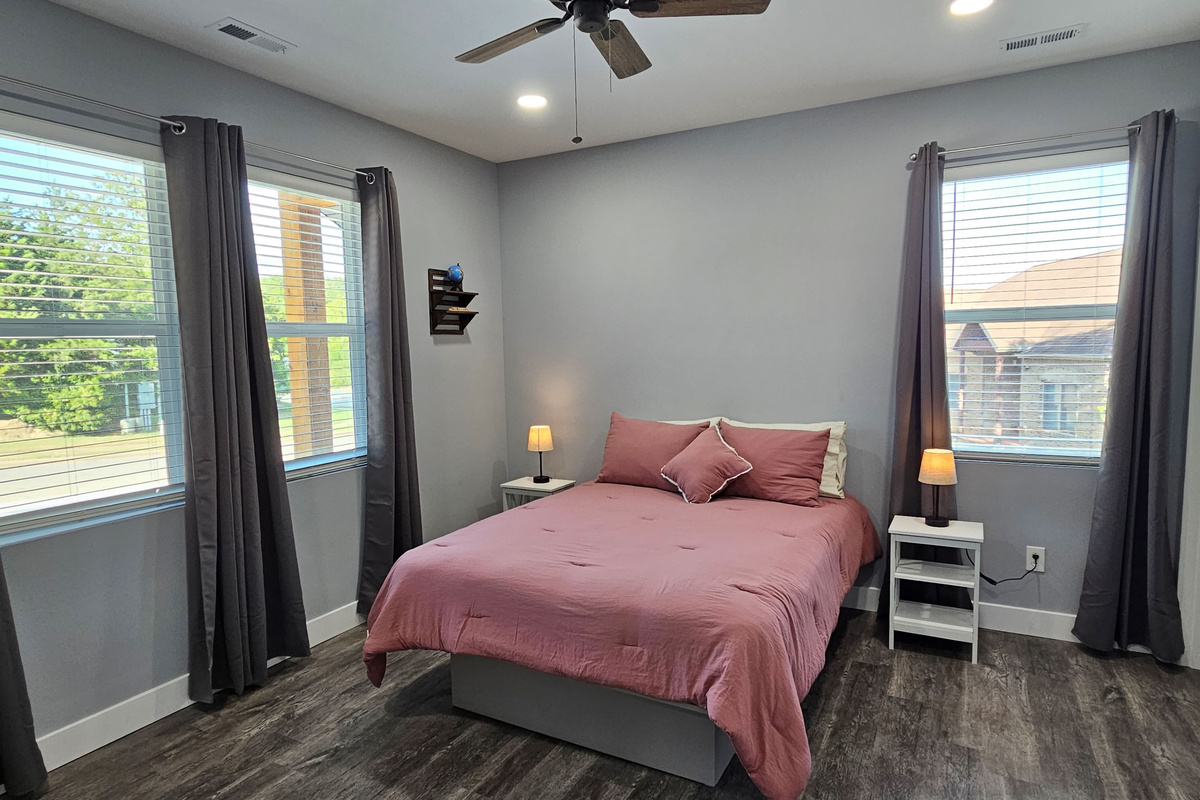 Inviting queen bedroom designed for comfort.