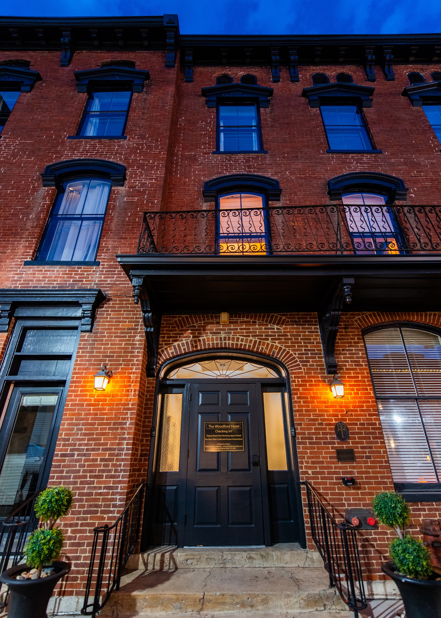 The front door entrance, where history meets hospitality!