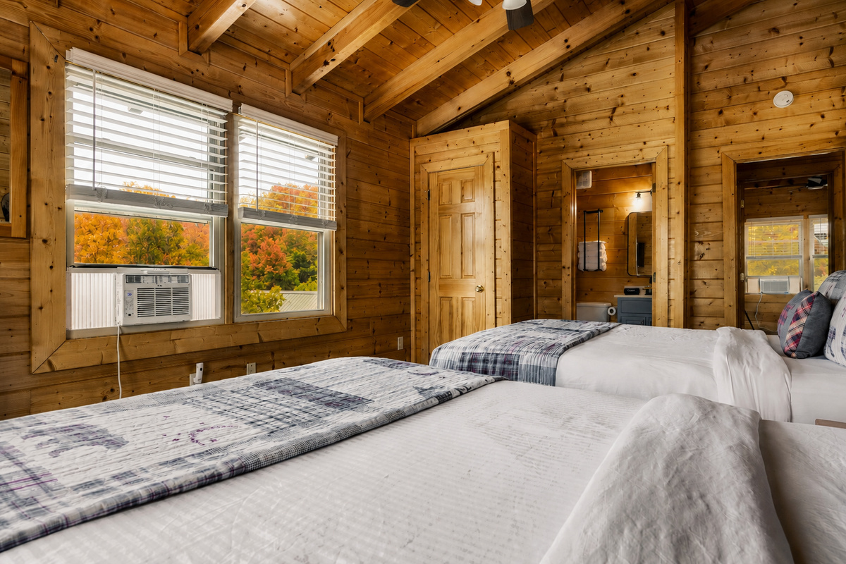 One of the queen bedrooms on our lower level.