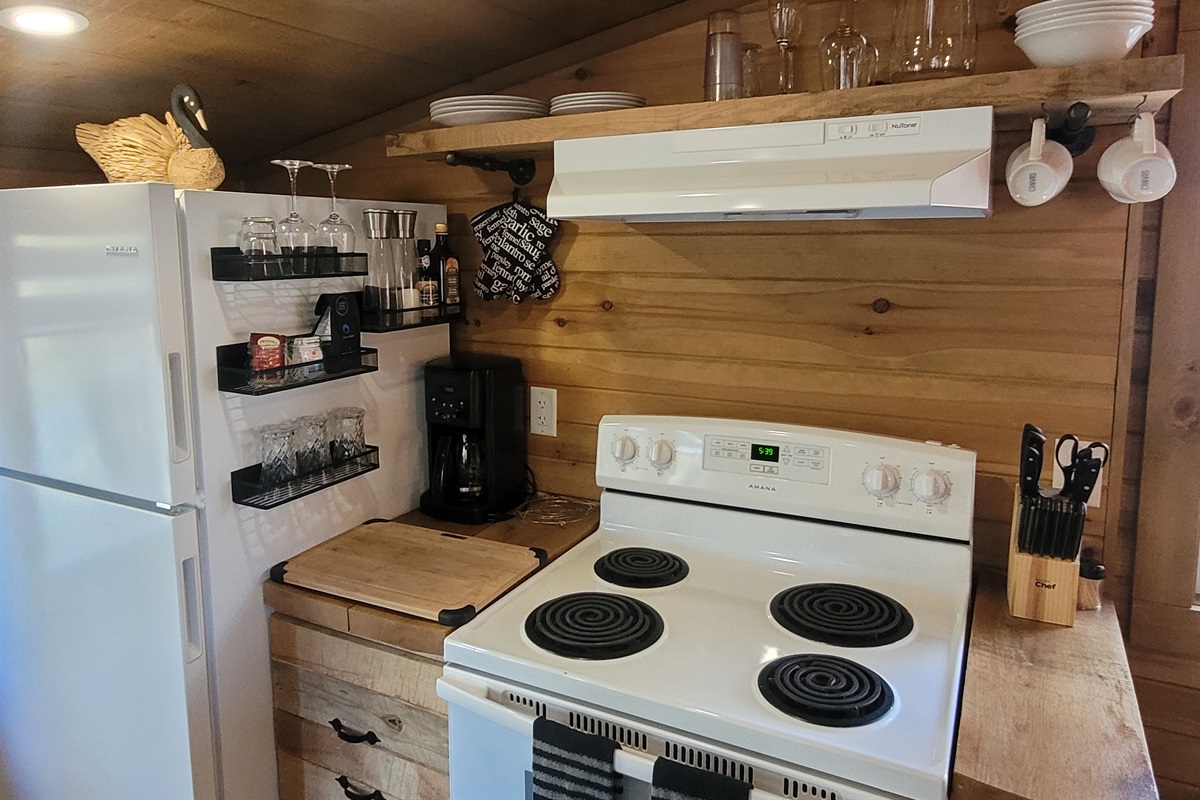 Kitchen appliances and storage arrangements