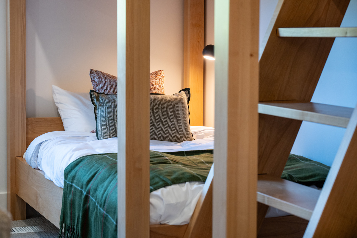 Thoughtfully designed sleeping area perfect for kids and teens.