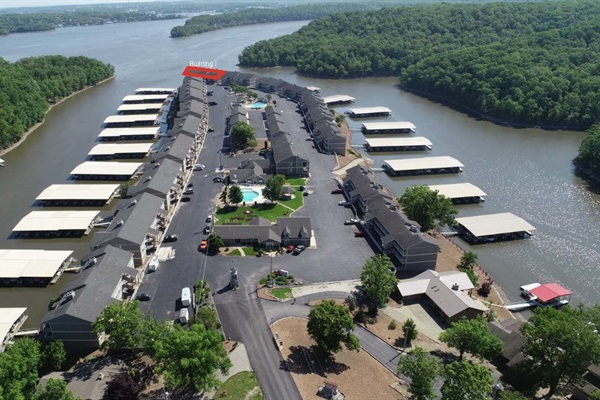 Lazy Days Condominiums- Building I marked in red
