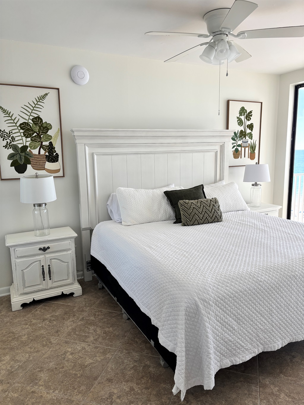 Bright and airy during the day, and blackout curtains for extra deep sleep!