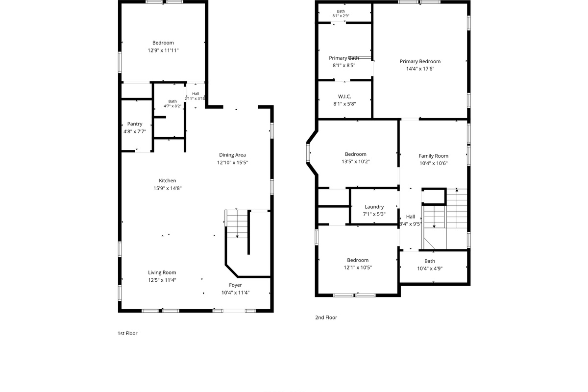 Both floors together: 2,040 square feet with four bedrooms and three full baths. There is genuine room here for two families to travel as one, shared space to gather and private corners when you need to breathe.