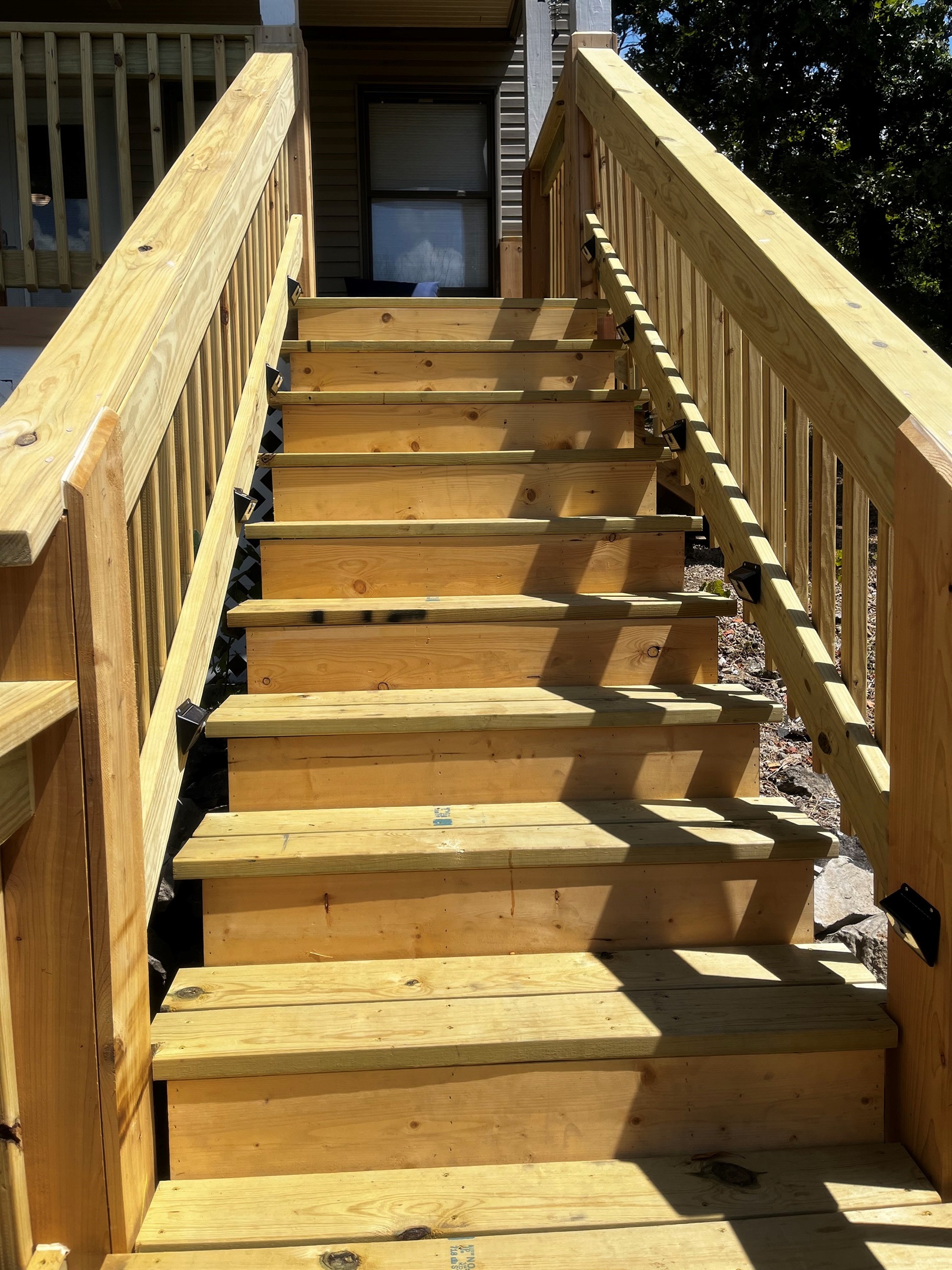 Deck with Solar Lighting (motion)