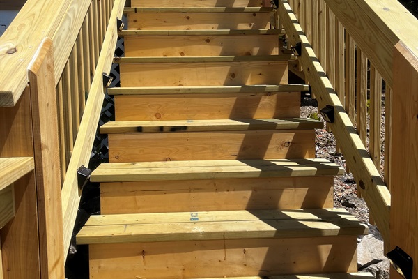 Deck with Solar Lighting (motion)