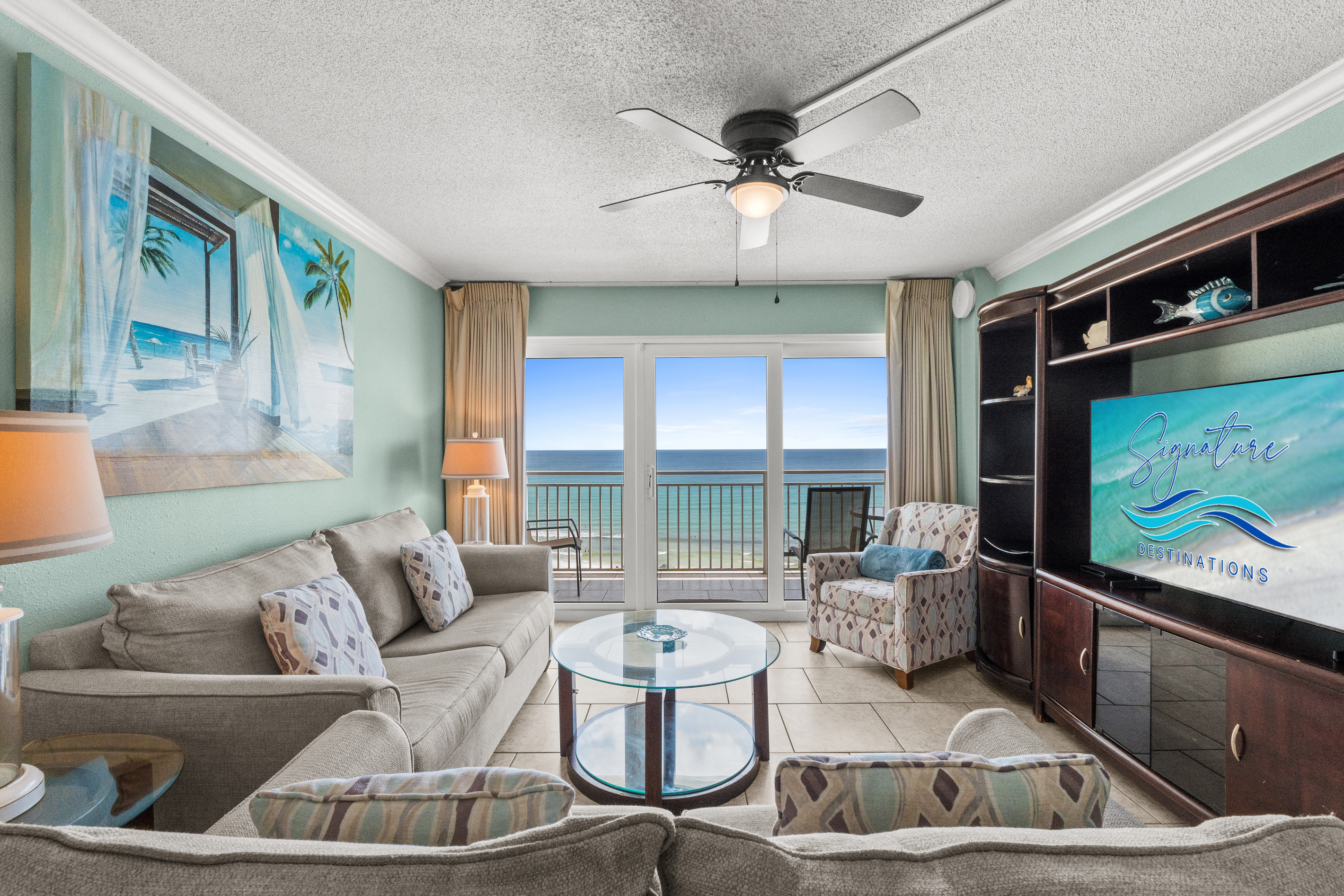 Living Room with Beach View and Queen Sleeper Sofa