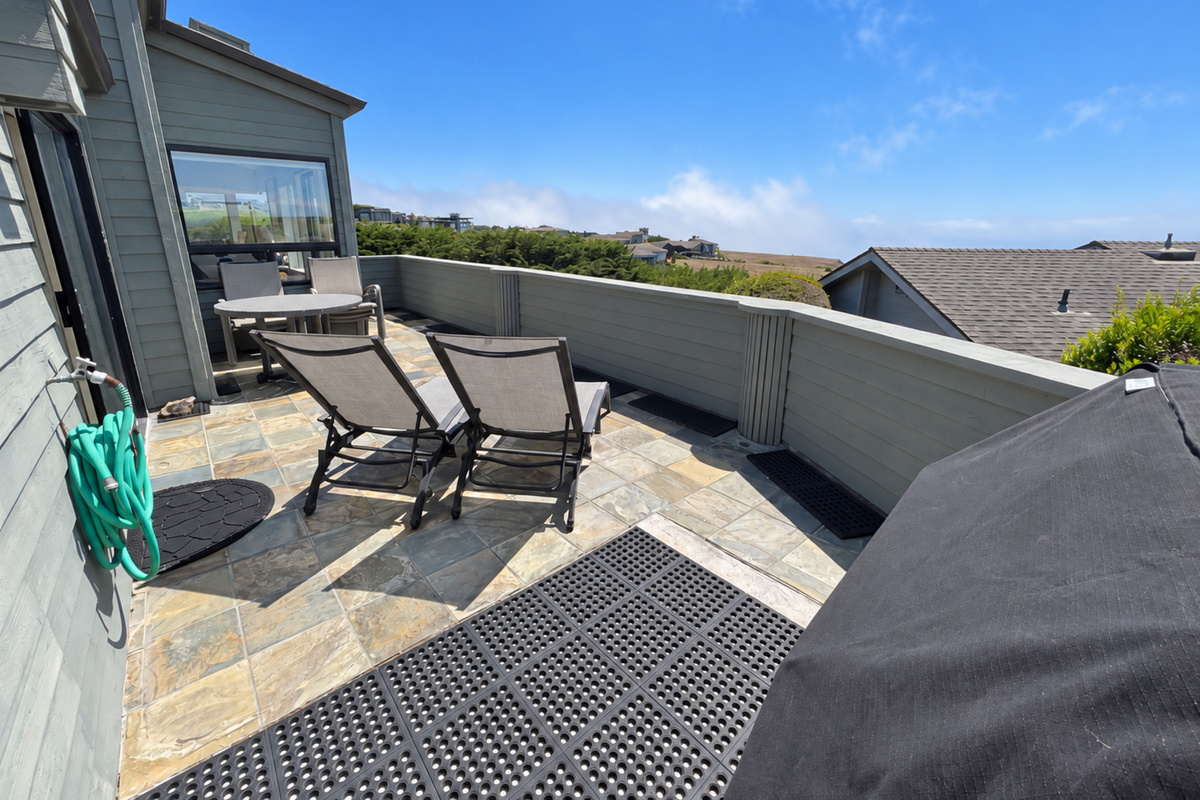 Deck facing Ocean off Mstr bdrm suite #2