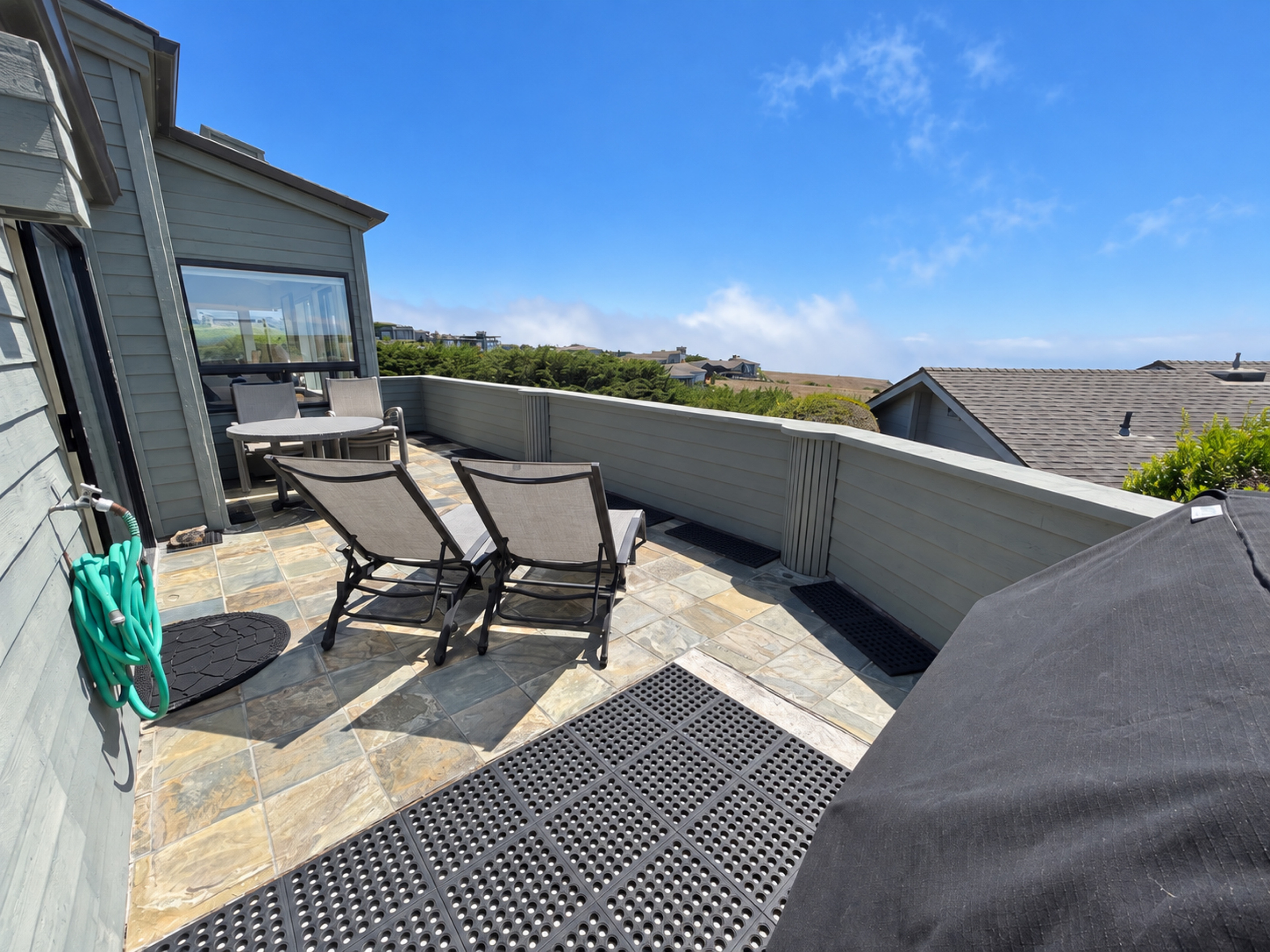 Deck facing Ocean off Mstr bdrm suite #2