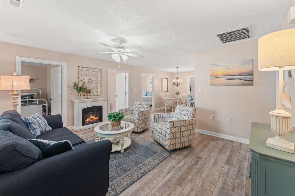Open Concept Living Room, Dining, Kitchen