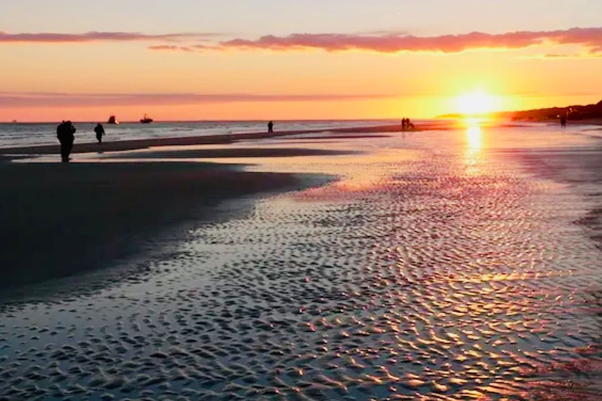 Sunset on the beach
