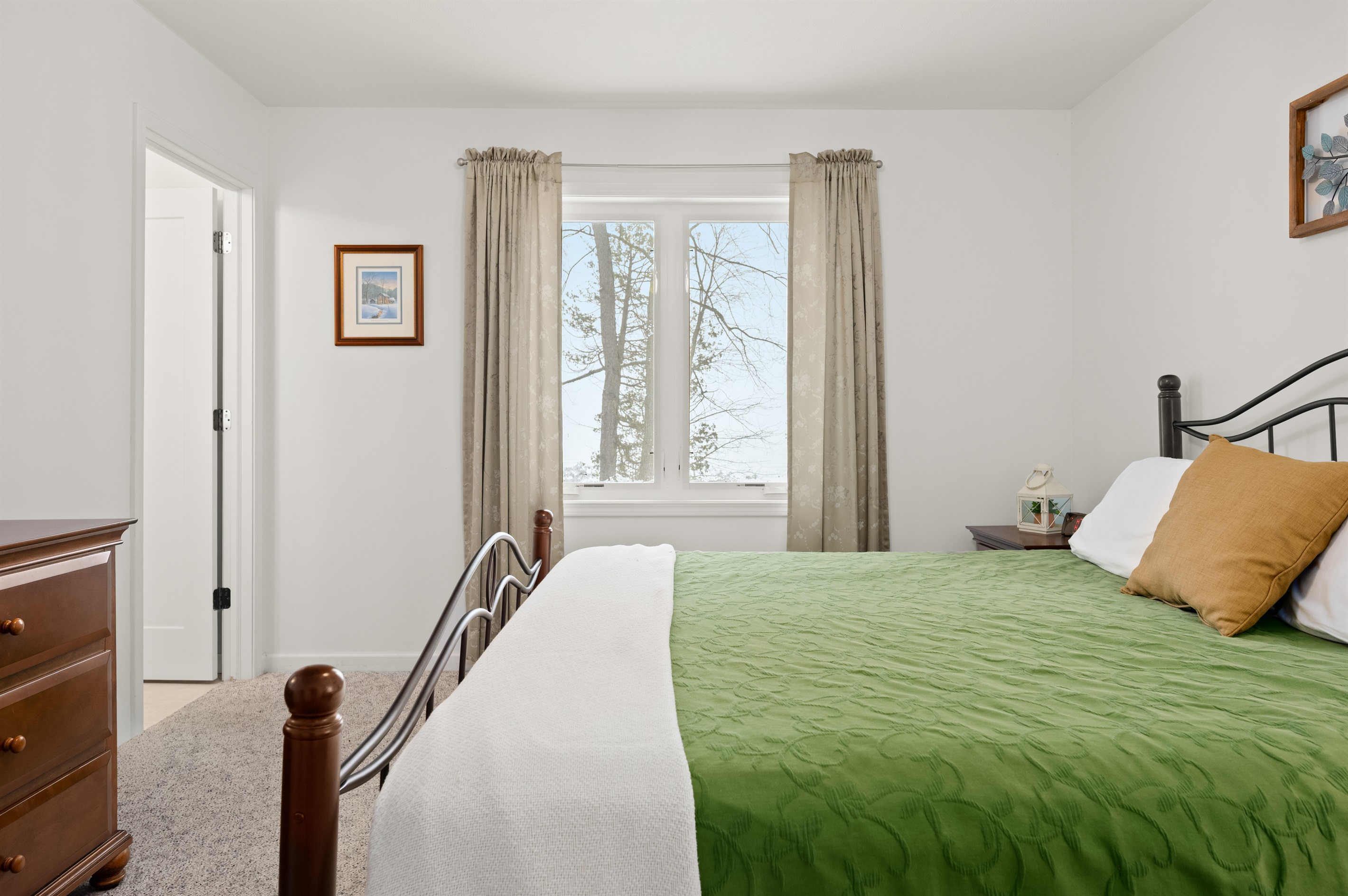 King bedroom with water views