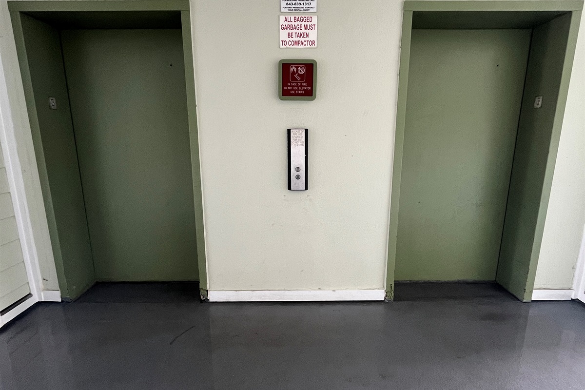 Elevators right across from Unit