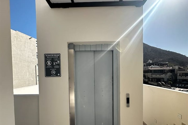 Elevator access to rooftop. 
