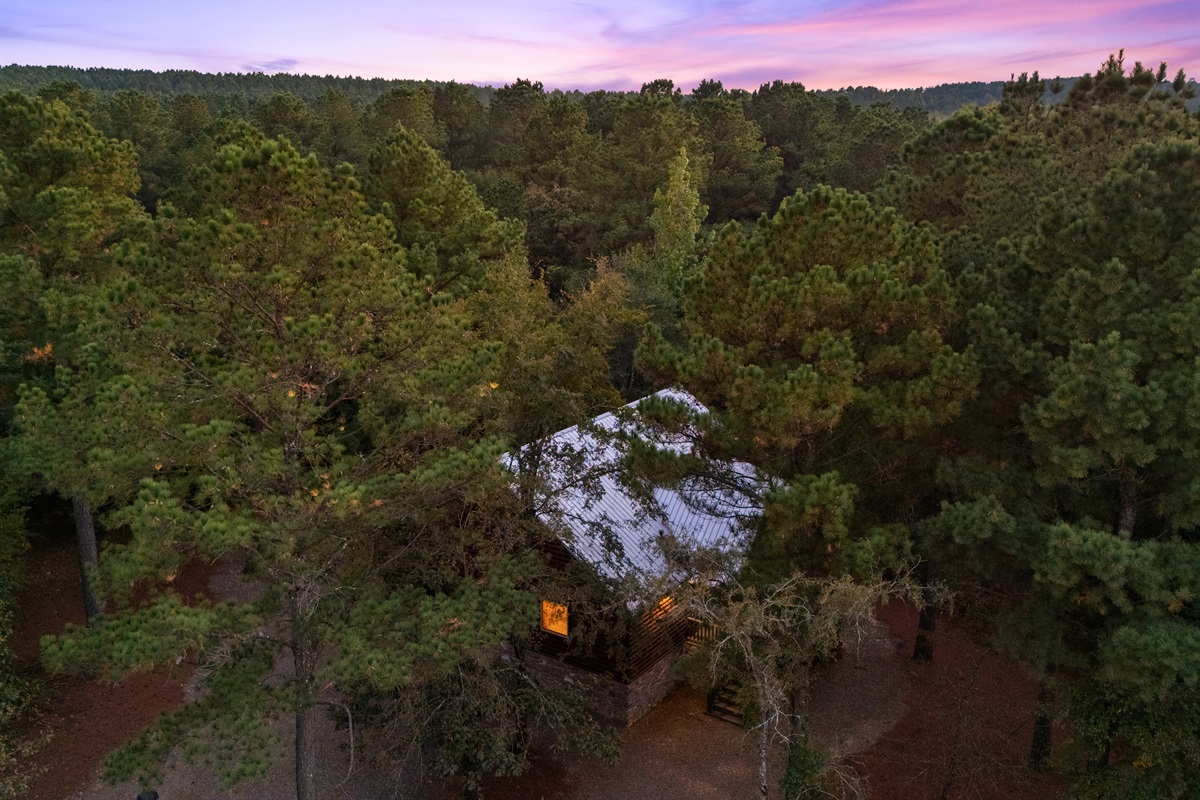 Secluded romantic couples retreat