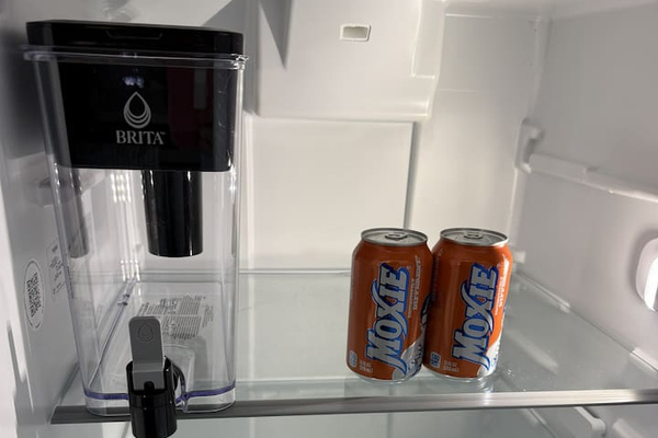 Brita water filter and Welcome to Maine Moxie!