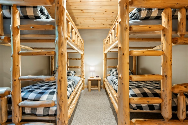 Need more beds? This additional bunk room has you covered.